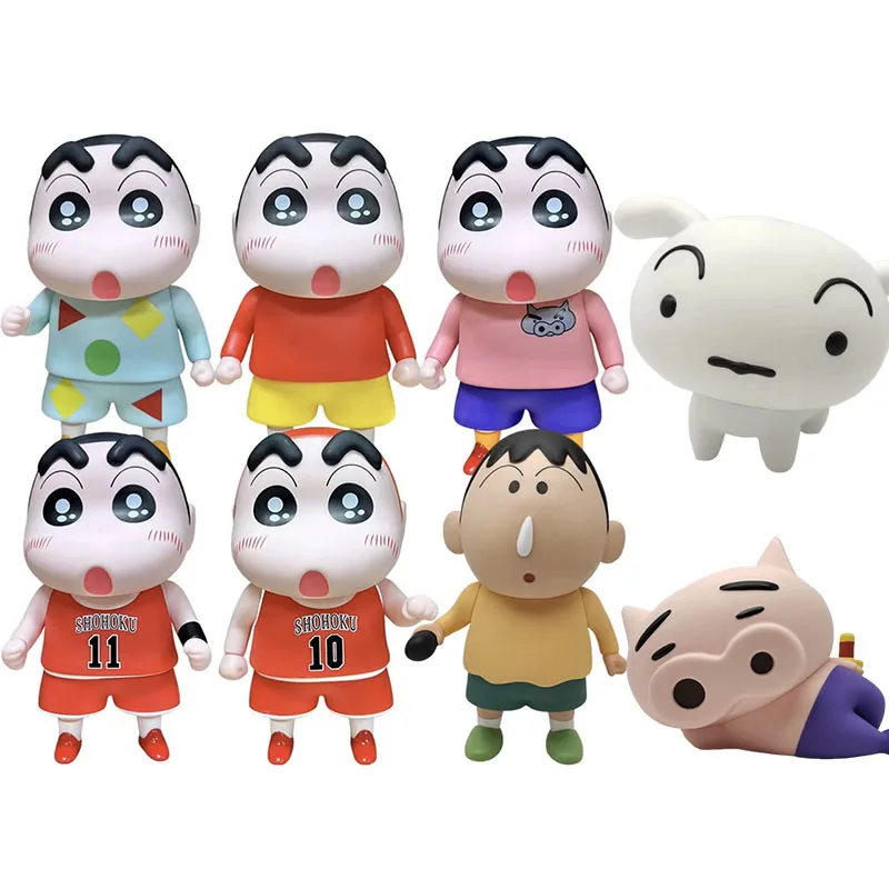 

23cm Crayon Shin-chan Model Anime Shin-Chan Action Figure Manga Figurine Kawaii Doll Toys Collection Figuras Ornaments Kids Gift