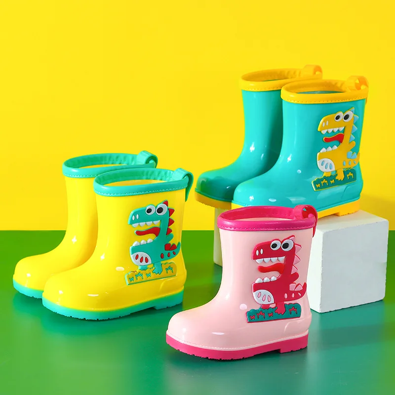 Bota Infantil Cartoon Kid Rain Boots Anti Slip Boy Water Boots Waterproof Rubber Boots for Child Infant Gir Boot Bottes De Pluie