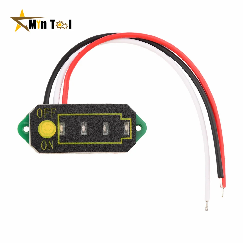 Indicador de carregamento da bateria de lítio, piscando, 1S, 2S, 3S, 4S, 6S, 7S, 12V, 24V, Li-ion, LiFePO4, Chumbo-ácido, BMS, 18650