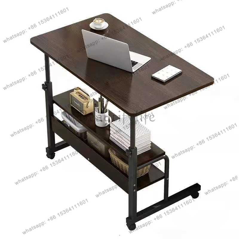 Movable simple bedside simple computer table can lift lazy bedside table