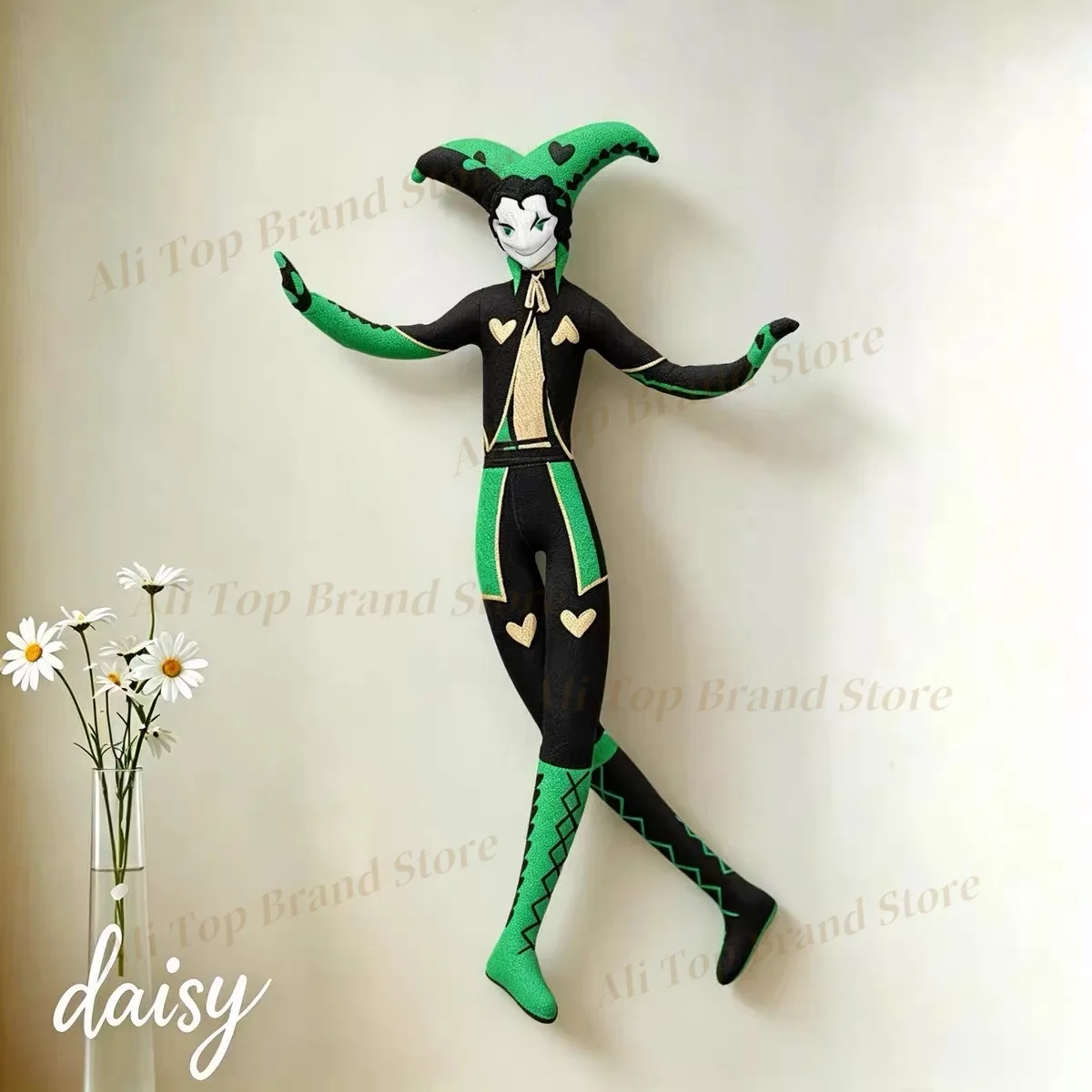 Freak Circus Pierrot, surrounding abstract mice, dry Harlequin, posing dolls, gifting to friends