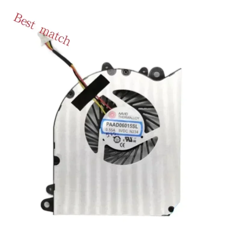 Laptop cpu gpu cooling fan cooler radiator for MSI GS60 6QD 6QE 6QE 2QE 2QE 2PC 2 QD 2PL PAAD06015SL N223 N234 DC 5V 0.55A