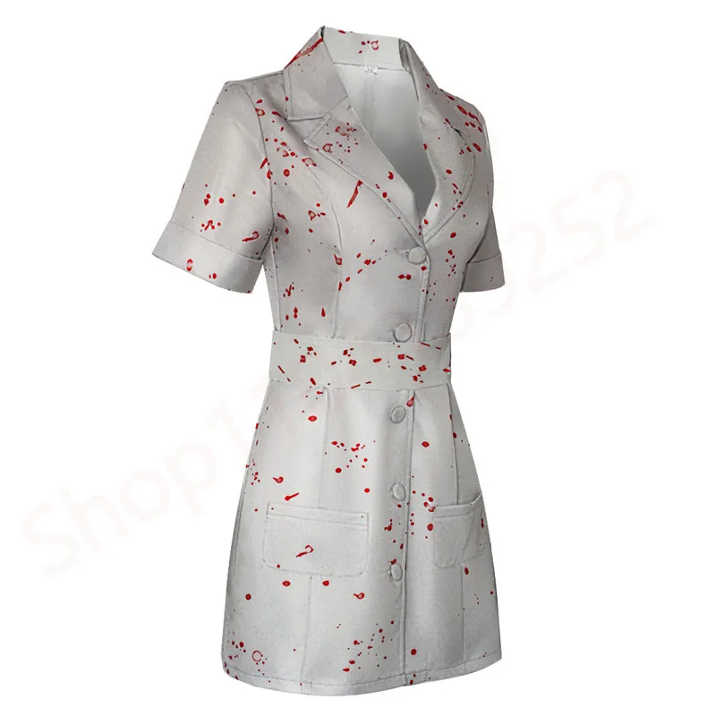 Game Silent Hill 2 Zombie Nurse Cosplay Costume Remake 2re Uniform Mask Female Disguise Clothes Halloween Fancy Dress For Woman