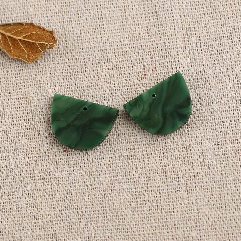 B&F Chrysoprase Earring Beads, Handmade Natural stones beads, Polished Stones for jewelry Making Supplies