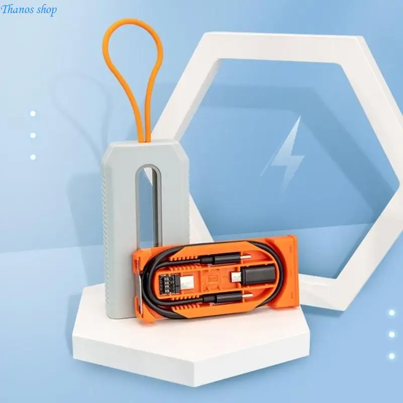 65W Charging Cable Integrated Multifunction Design And Multi Tool Card 5 in 1 Data Cable Adapter Travel Set X37A