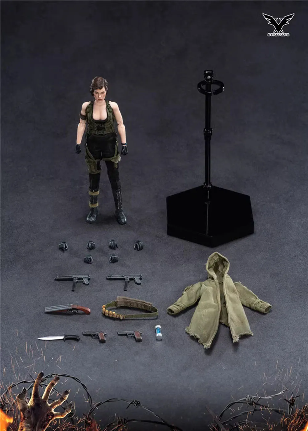 BROTOYS LR004 Women Soldier Charactor Toys Alice Player Residents