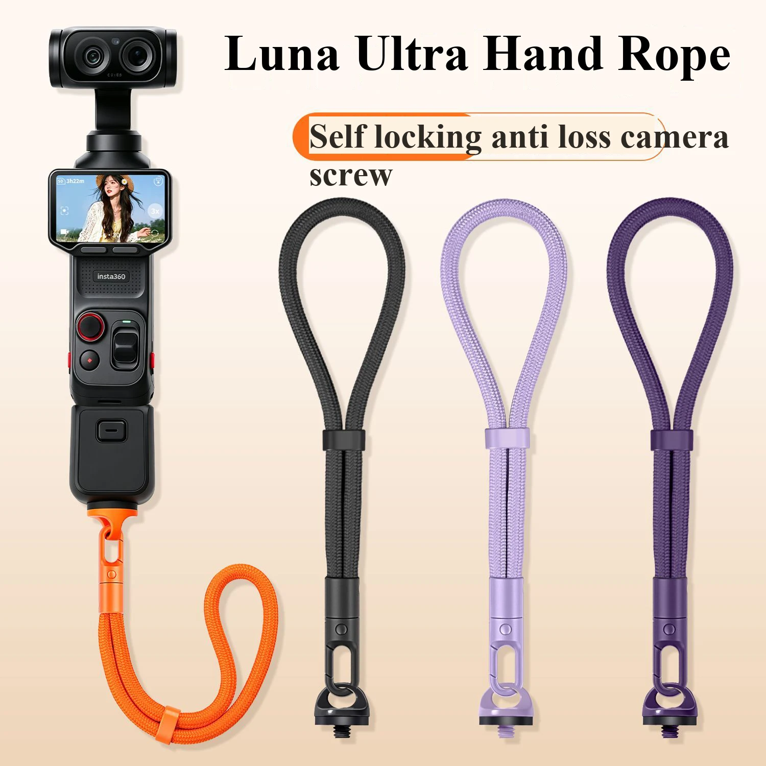 Camera Wrist Strap - Insta360 Luna Ultra Pocket 3/4/4p için