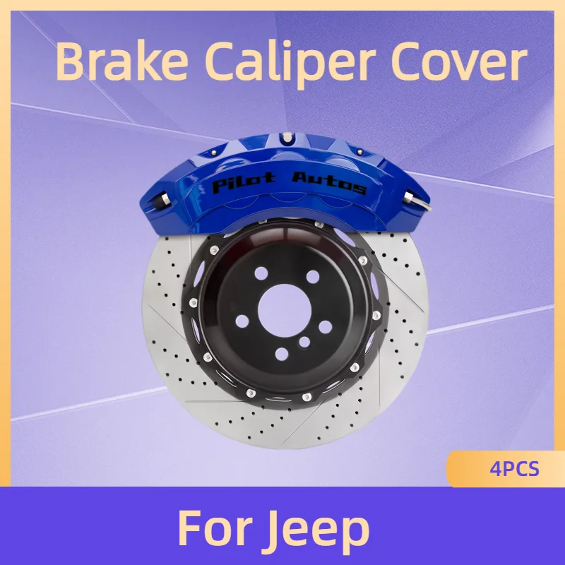 For Jeep Brake Caliper Cover Aluminum For Jeep Avenger Chief J12 Jeepster Liberty Recon Wagoneer Grand Cherokee SRT Commander