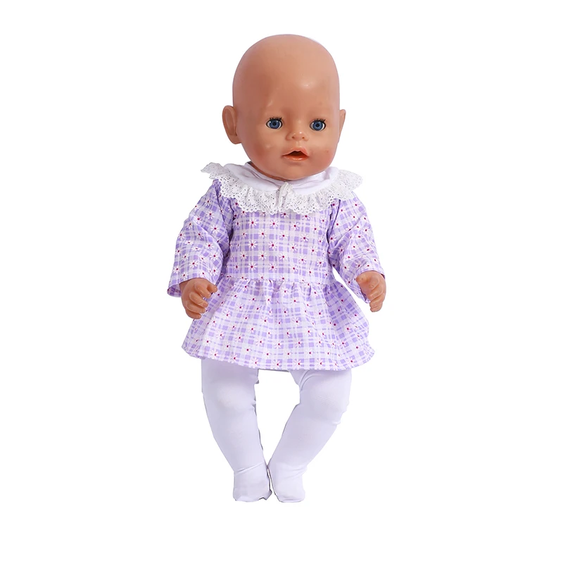 Baby Born 43 cm Clothes 17 Inch Doll Outfits Fashion Leggings Suit Handmade Girl Clothes for Doll Accessories DIY Toys Gifts