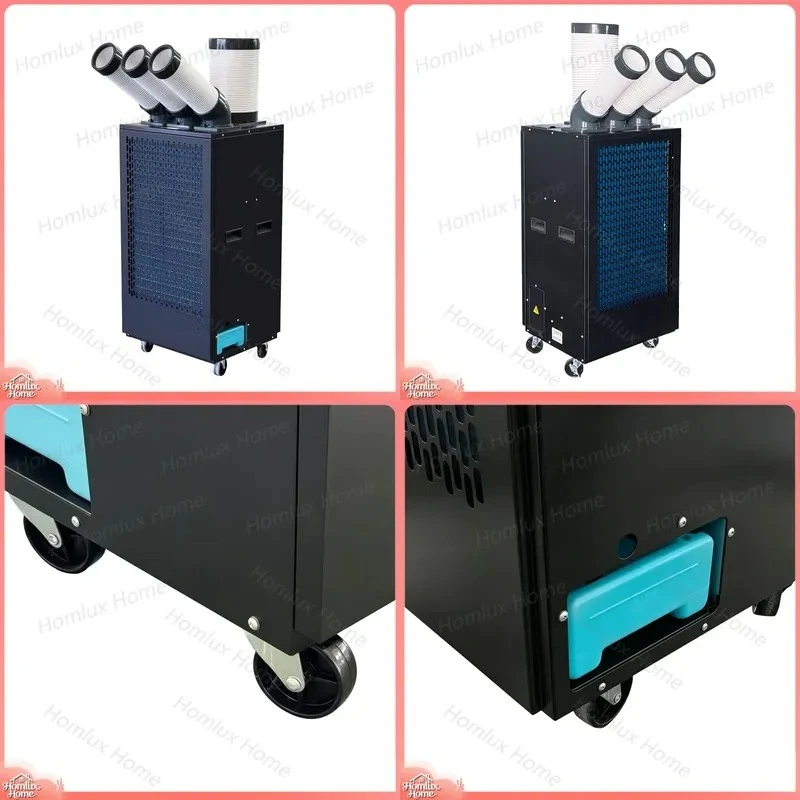Portable Industrial Air Conditioner 12000 BTU Fixed Point Cooler for Workshop Garage Tent Home Office Warehouse Portable AC