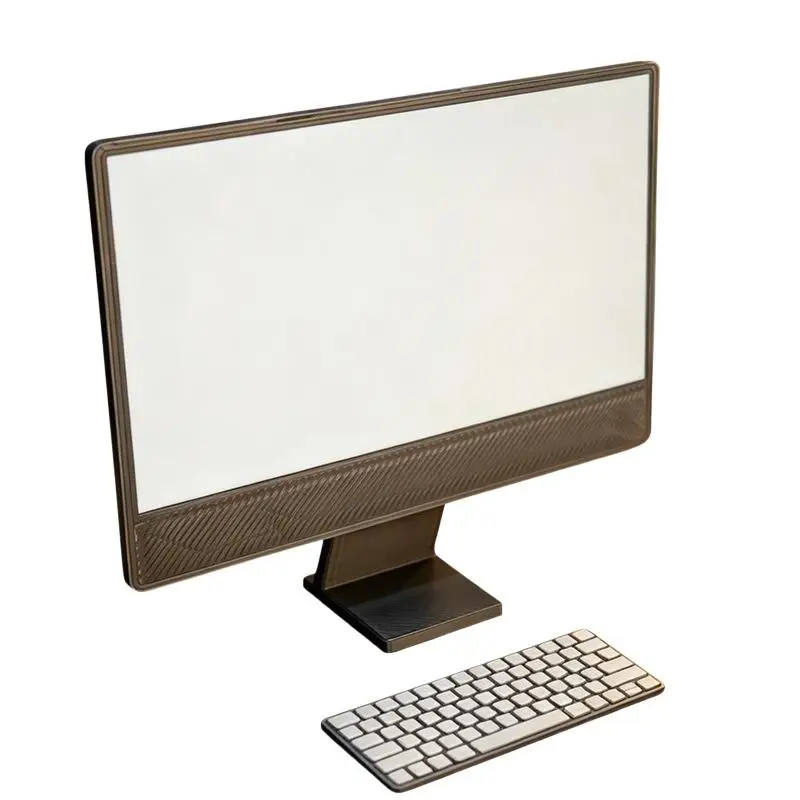 1:24 Scale Realistic Mini Desktop Computer Model Tiny PC Ornament for Dollhouse Sandtable Micro Scene Photo Props