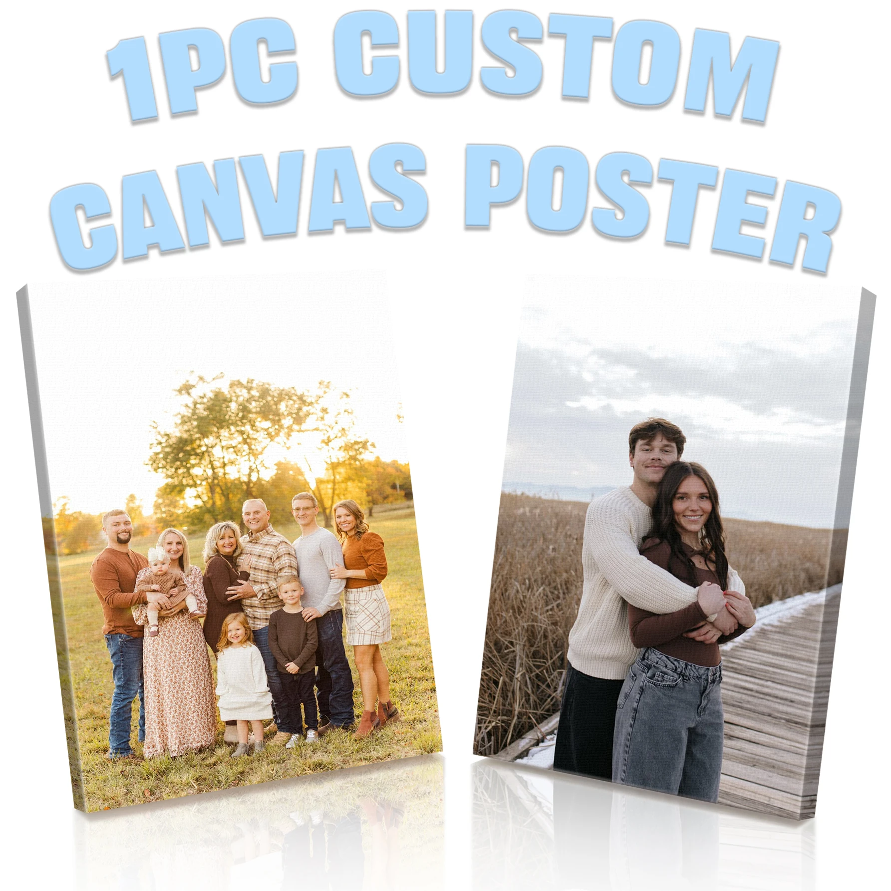 1Pc Custom Big Size Canvas Poster.Custom Canvas Poster For Garden Decor/Wedding Decor/Easter Gift/Graduation Gifts.