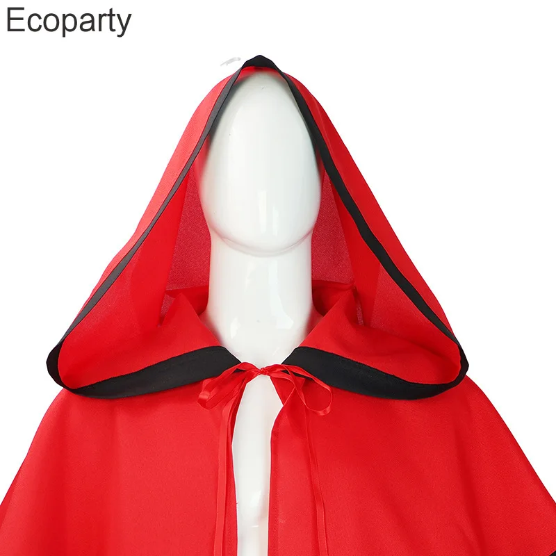 Costume de ixd'Halloween Everak pour Femme et Homme, Vampire Médiéval, Sorcier, Cosplay à Capuche, Cape de Châle pour Carnaval Adulte, 2023