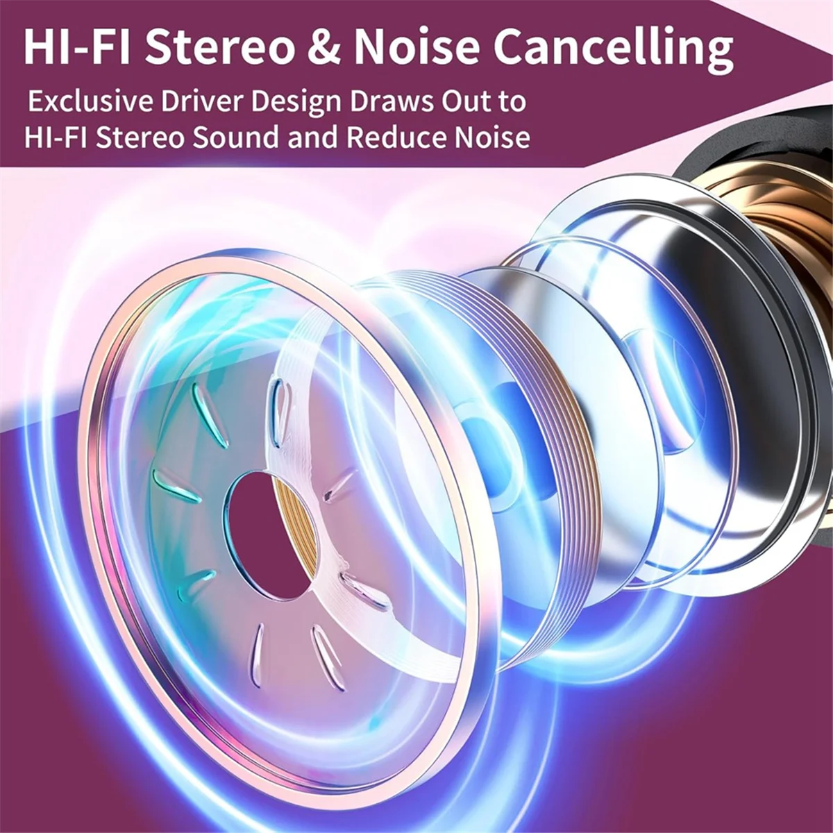 Fones de ouvido sem fio Bluetooth com faixa de pescoço QA88X, fones de ouvido retráteis à prova de suor, fones de ouvido estéreo com cancelamento de ruído