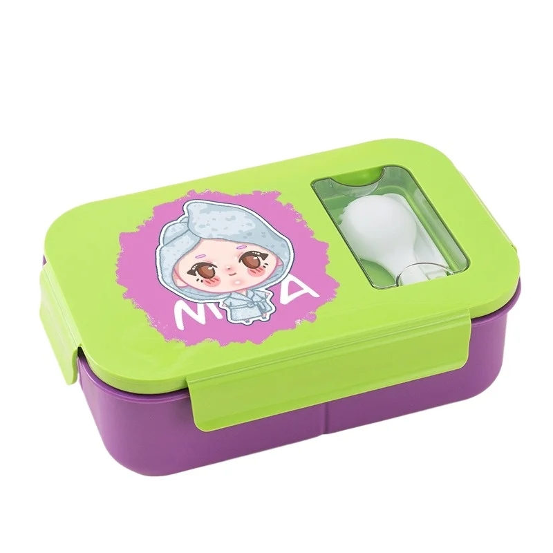 Kpop شيطان هنتر علب الاغذية Minecrafted طباعة المحمولة بينتو صندوق الميكروويف ساخنة صناديق الغداء نزهة صندوق الأطفال الغذاء الحاويات #6