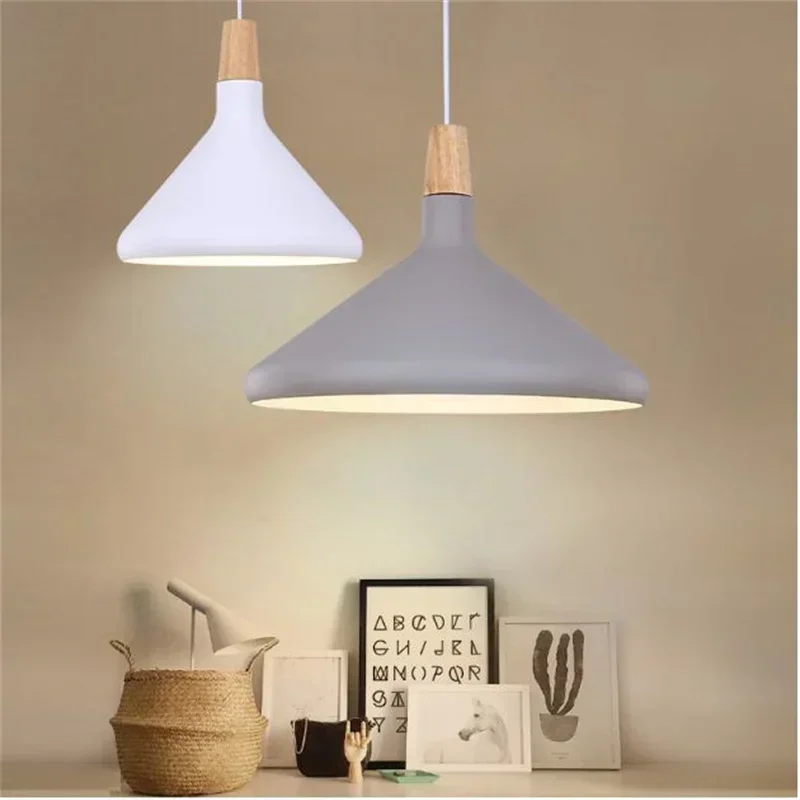 TechHPE27 Led Chandelier Modern Nordic Chandelier Industrial Chandelier Loft Wooden Lamp Bedroom Dining Room Kitchen Lamp