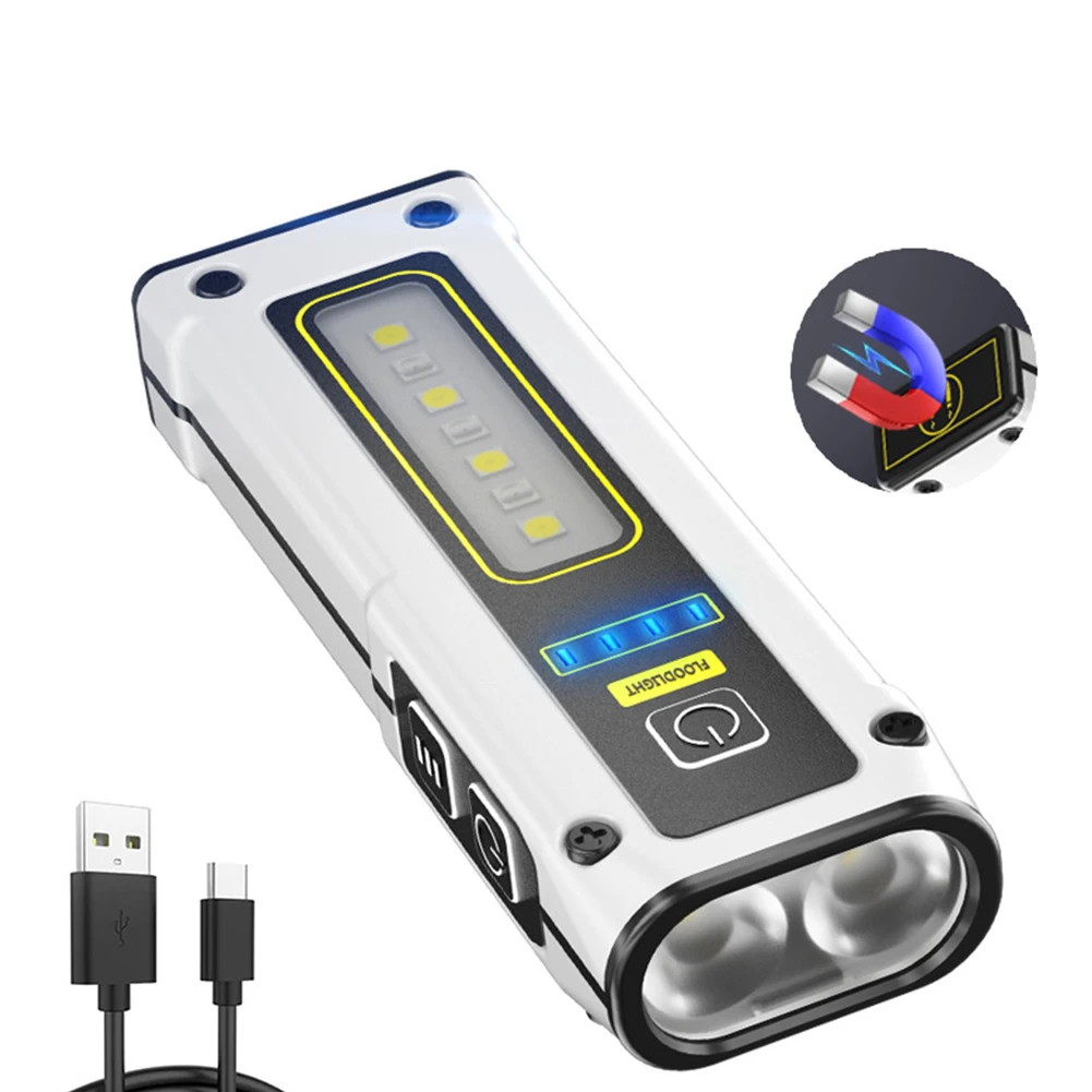 

Rechargeable Emergency Flashlight Multipurpose 500LM Camping Flashlight Aluminum Alloy for Night Working Car Inspection