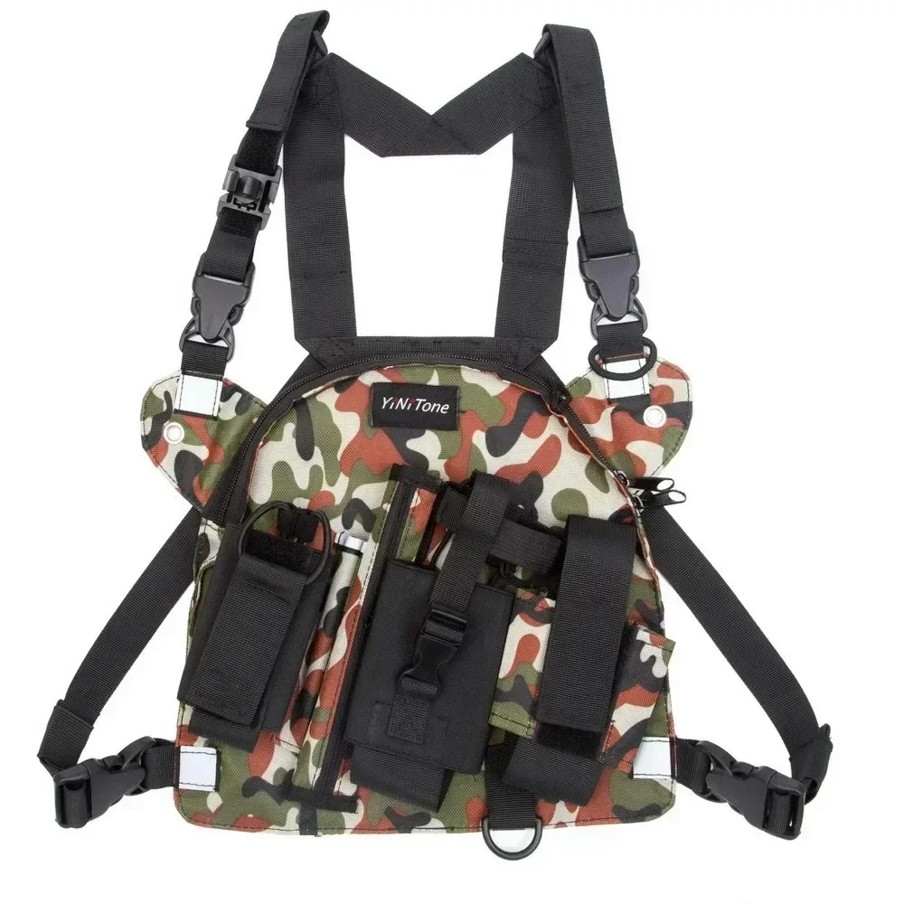 

Radio Chest Harness Bag Pocket Pack Holster for Two Way Radio