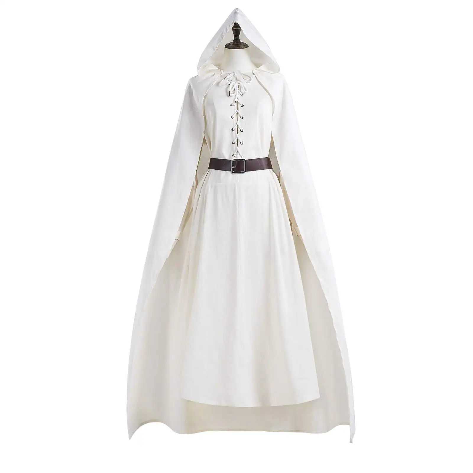 Halloween Film Wit Gewaad Gandalf Cosplay Filmkostuum Etnische kleding voor dames Toneelvoorstelling Traditioneel...