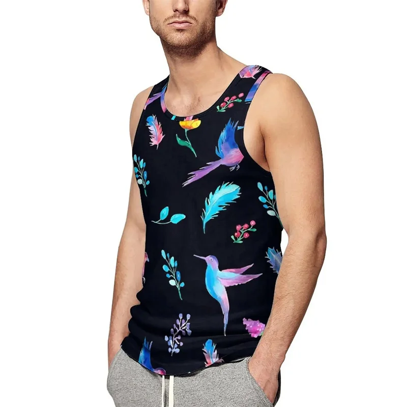 

New Summer 3D Cute Animal Birds Printing Tank Top For Men Kid Fashion Streetwear Vest Harajuku Hawaiian Tank Tops Unisex Clothes