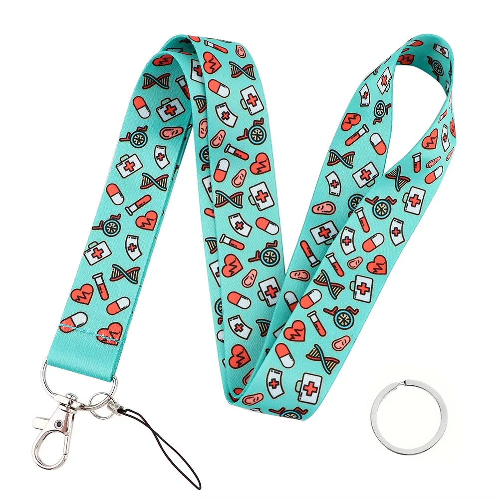 Medical Doctor Nurse Neck Strap Lanyards For Keys Keychain Badge Holder ID Credit Card Pass Hang Rope Key Ring Accessories Gift image 2