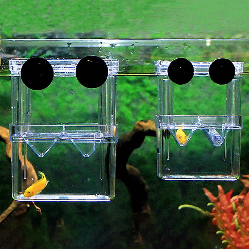 Aquarium Breeder Box High Clear Fish Breeding Isolation Box Multifunctional Guppies Hatching Incubator Fish Tank Accessories