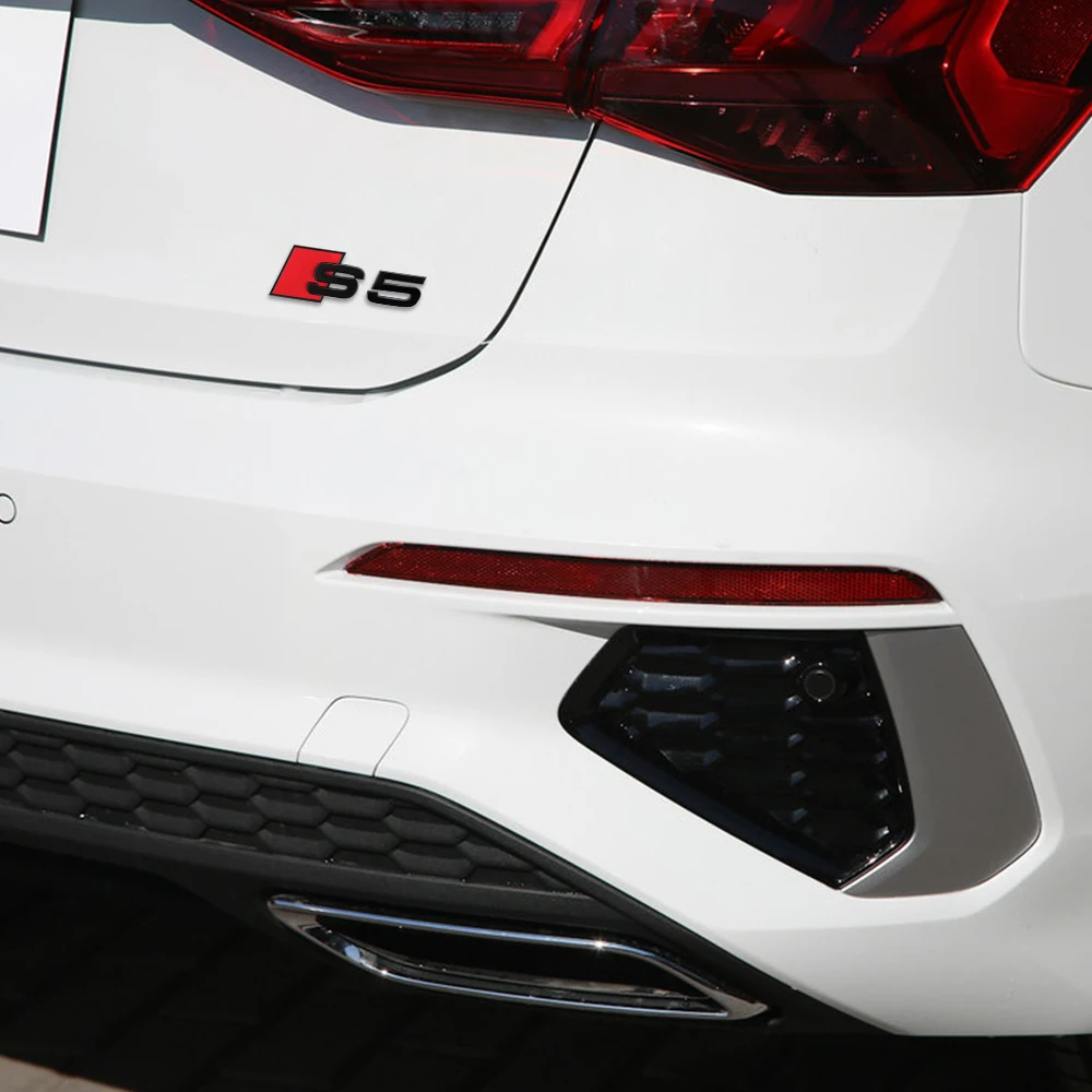 Für Audi A4 B8 B6 B9 B7 A3 8P 8V 8L A6 C7 C6 C5 Karosserie Heckklappe ABS-Emblem S3 S4 S5 S6 S7 S8 Aufkleber Dekor Zubehör – Detail 16