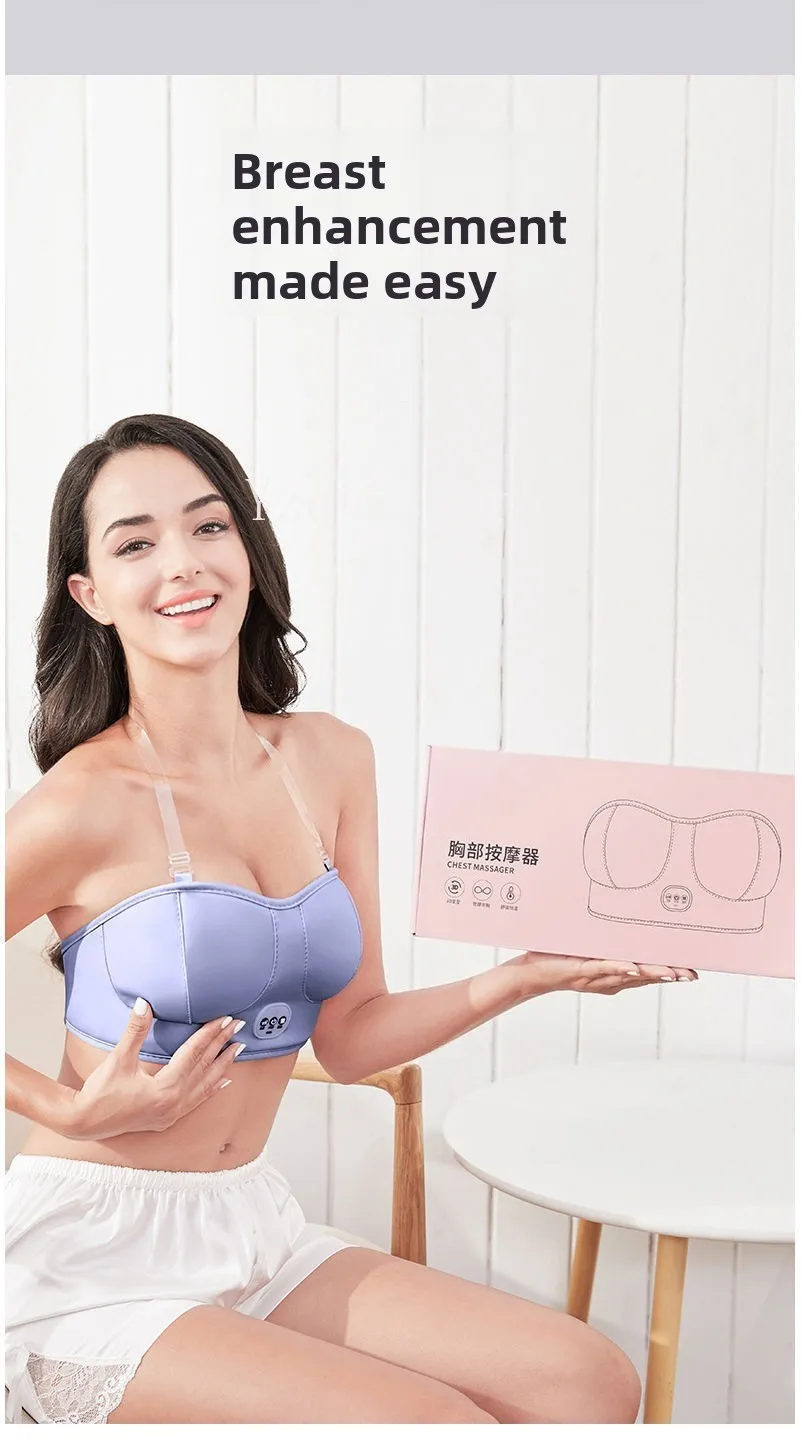 Cross-border chest massager Rechargeable beauty chest instrument Smart chest massage Heated underwear directly