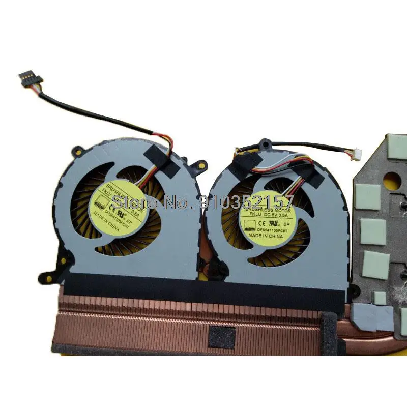 Imagem -03 - Gpu Cpu Fan & Dissipador de Calor para Clevo Pa70hp Pa70hs-g Pa71hs Pa70hp6-g Pa71hp6 631-pa702103 Pa70es G99e T700 Pa71hp Pa71 Pa71es Novo