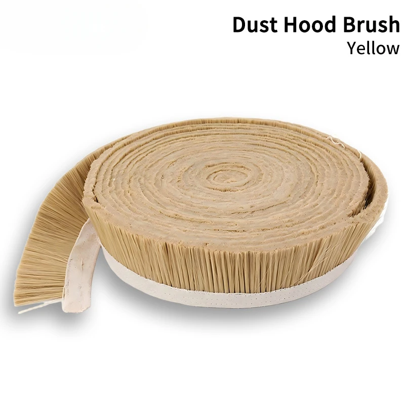 Round Dust Seal Brush for CNC Router Dust Hood Bristle Dustproof Sealing Strip Woodworking Edge Bander Accessory