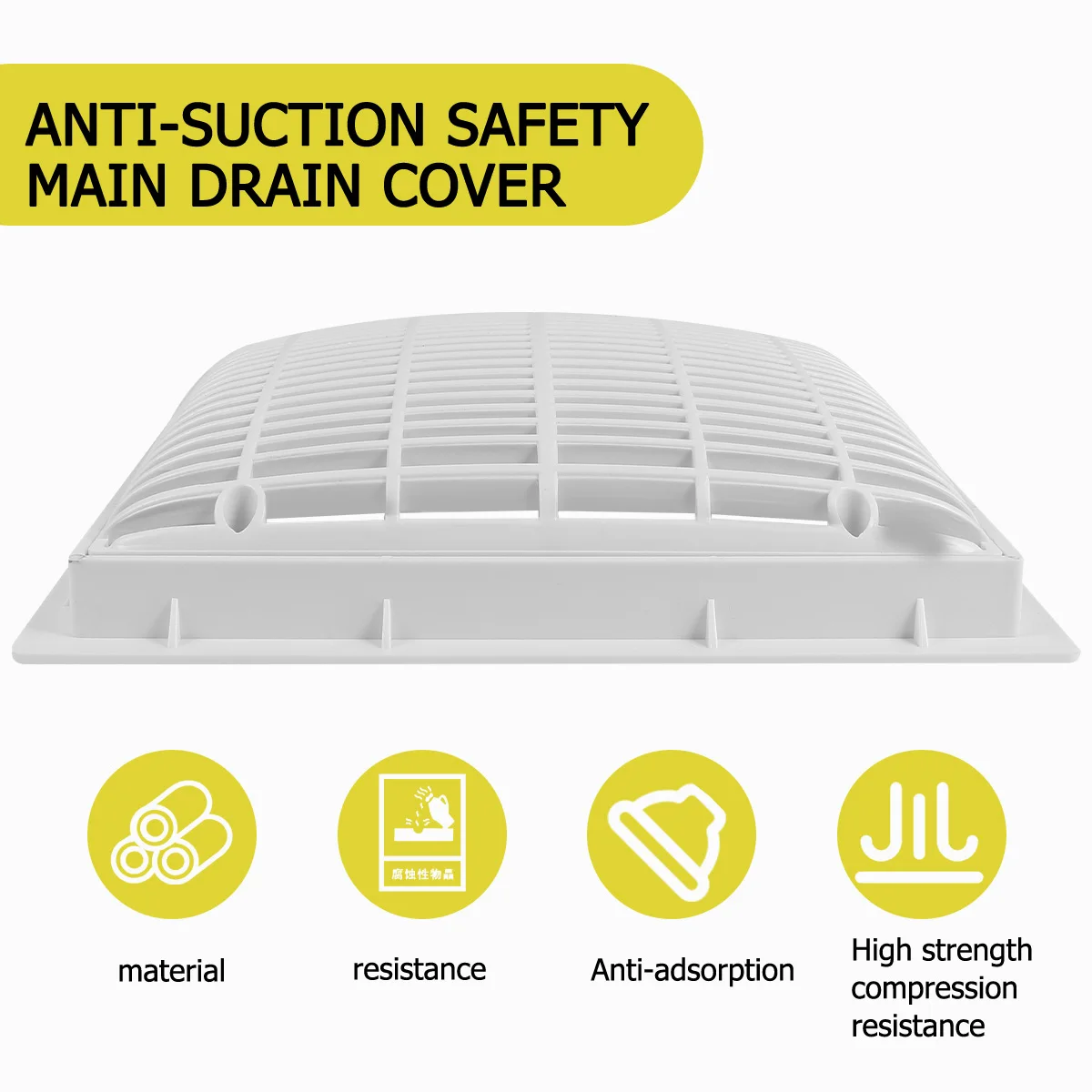 

Anti-suction Safety Cover Drains Protective Cover Pool Drains Cover Drains Safety Cover