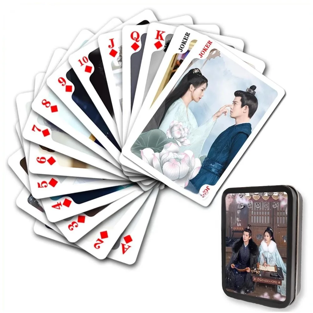 54 Pcs/Box One And Only Poker Cards Bai Lu & Ren Jialun Character Collection Playing Cards Game Gifts