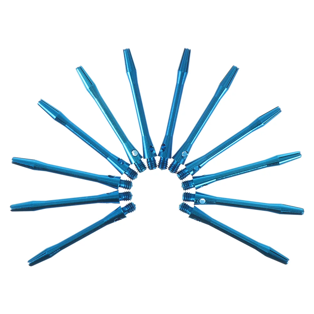 12 Pcs Spiral Dart Shaft Sturdy Stems 2BA Shafts Light Aluminum Alloy for Steel Tip