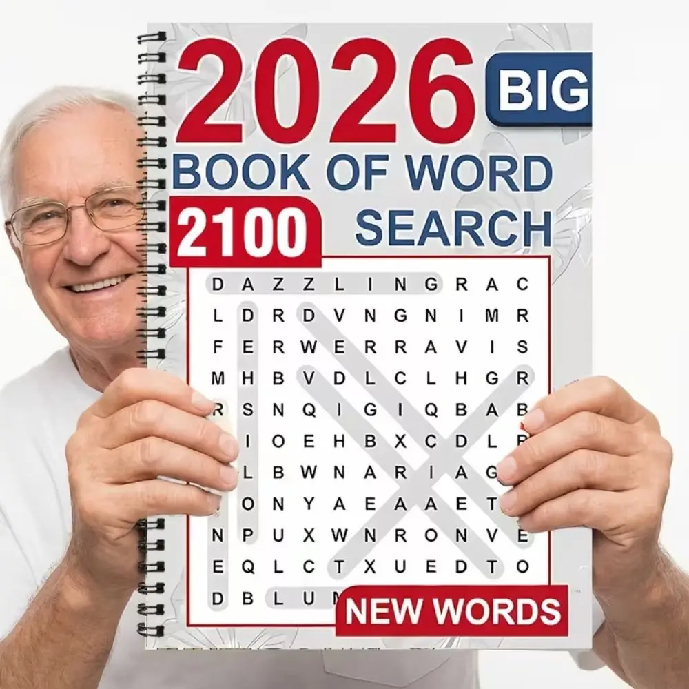 Mixed Words Big Book of Word Search Large Print Stress Relief Word Search Puzzle Book Educational Brain Games Spelling Book