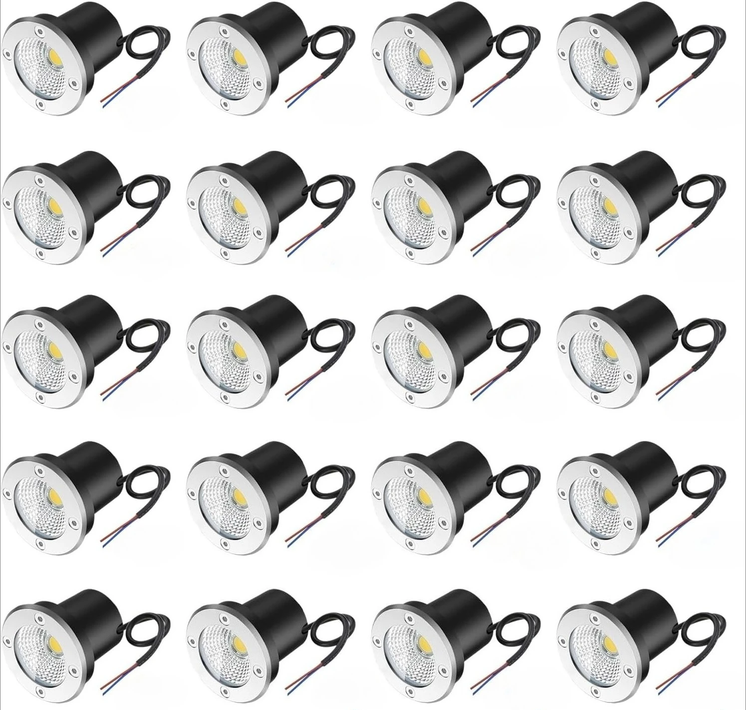 3W LED Low Voltage Landscape Lights Well Lights 12V-24V in Ground Lights IP67 Waterproof LED for Floor Driveway Deck Step Garden