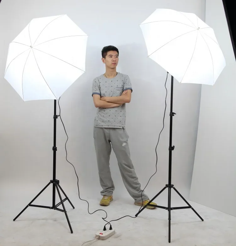 Factory direct sales photographic equipment photo light stand and umbrella lighting kits