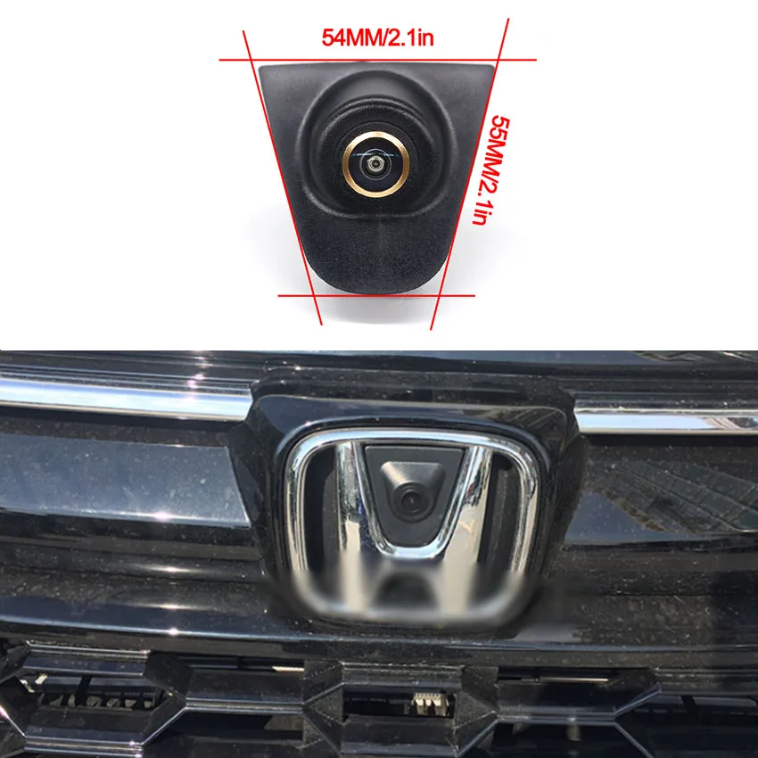 HD Night Vision 170 Degree AHD Fisheye Golden Lens Car Front View Camera For Honda CRV 2012 2013 2014 2015 XRV 2015 2016 2017