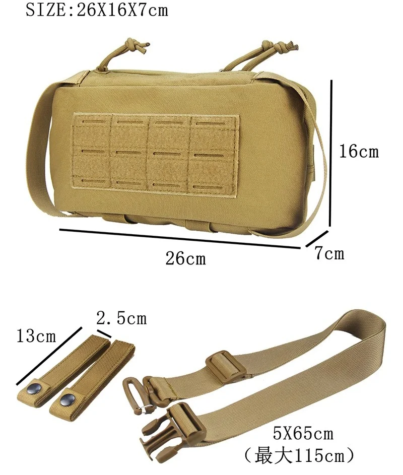 Multi Functional Outdoor Tactical Crossbody Phone Card Bag Camping Travel Leisure Nylon Crossbody Bag