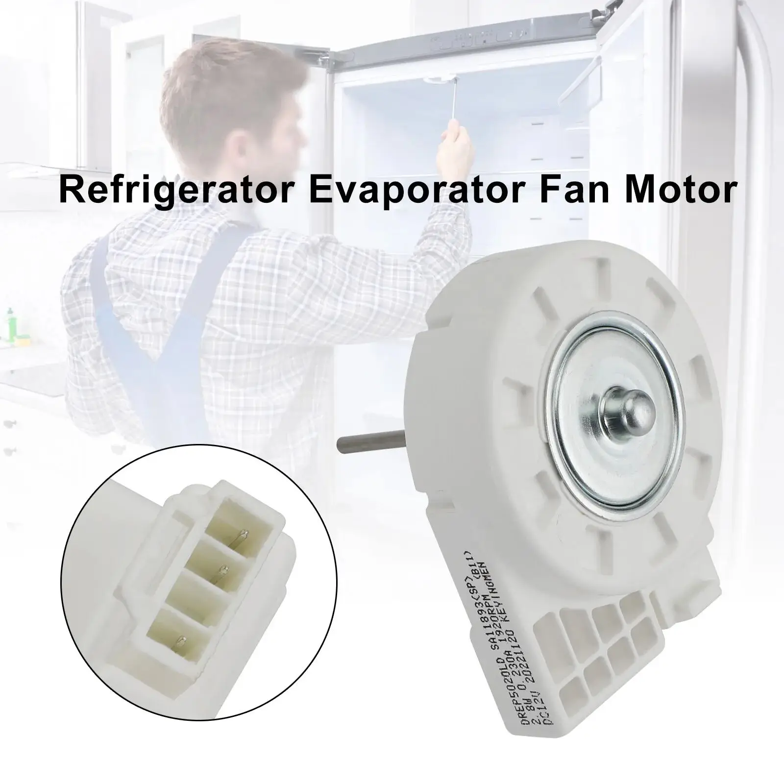 Evaporator Fan Motor DC 12V 2.8W DA31-00146J Replacement Parts For Samsung RS263TDBP/XAA RS263TDRS/XAA Refrigerator Accessories