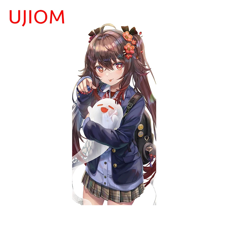 UJIOM Genshin Impact Hutao Wall Sticker Lovely Pretty Waifu Suitcase Decals Scratch Proof Kitchen Cupboard Decoration DIY