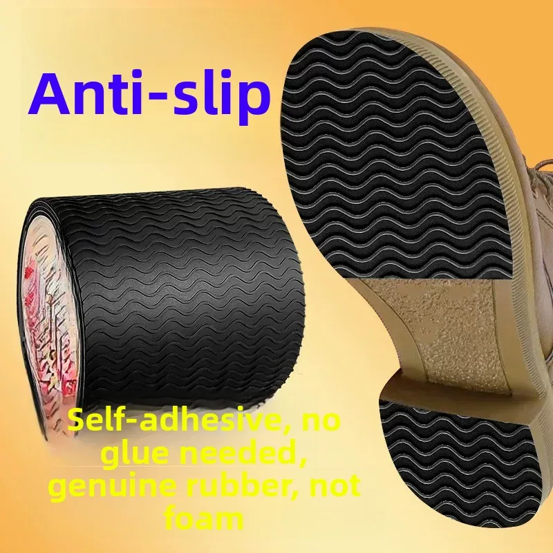Self-Adhesive Rubber Pad for Shoe Sole Anti-Slip Wear-Resistant Bull Tendon Leather Shoes Noise Reduction Sticker Shock Absor...