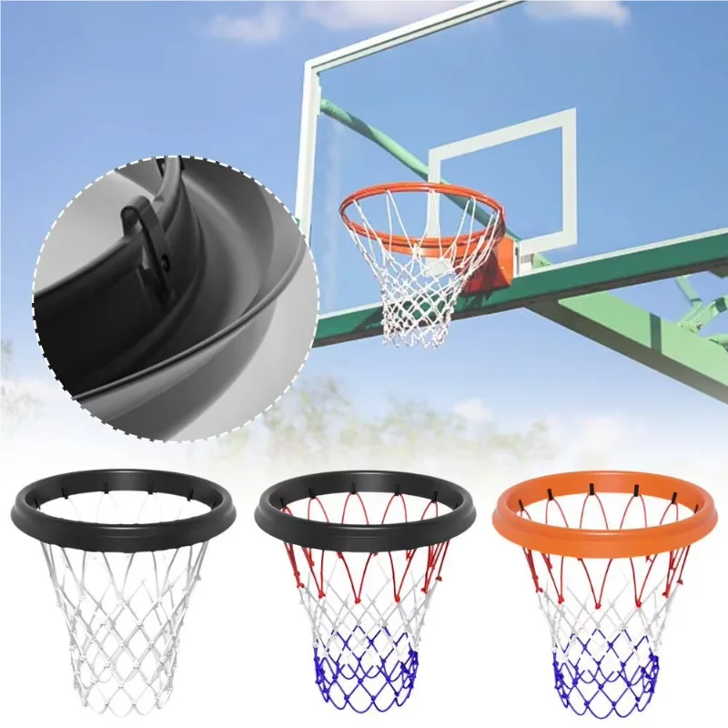 Filet de basket-ball Portable en Pu, cadre d'intérieur et d'extérieur, filet de basket-ball professionnel détachable, accessoires universels portables