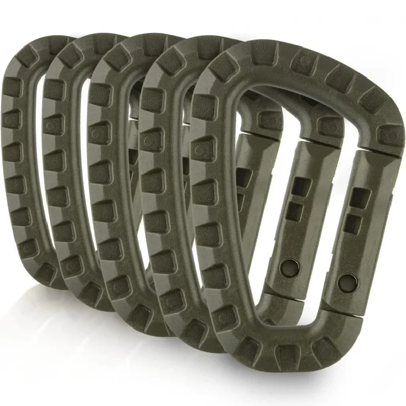 

1-10Pcs Military tactical carabiner Clips Accessories D-Ring Buckle Mountaineering Carabiner Backpack Hanging Key Outdoor gadget