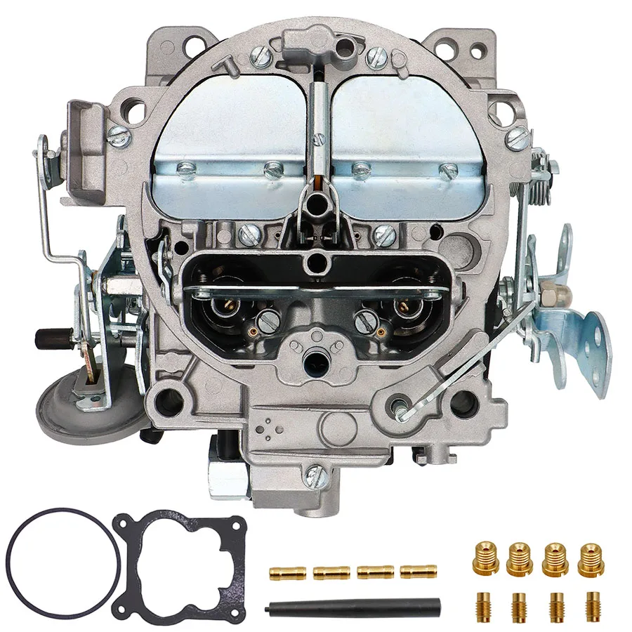 4 Barrels Carburetor for 1901R Rochester Quadrajet 4MV Chevy Summit Jegs Divorced Choke 1901-GG 4-BBL Replace for Corvettes