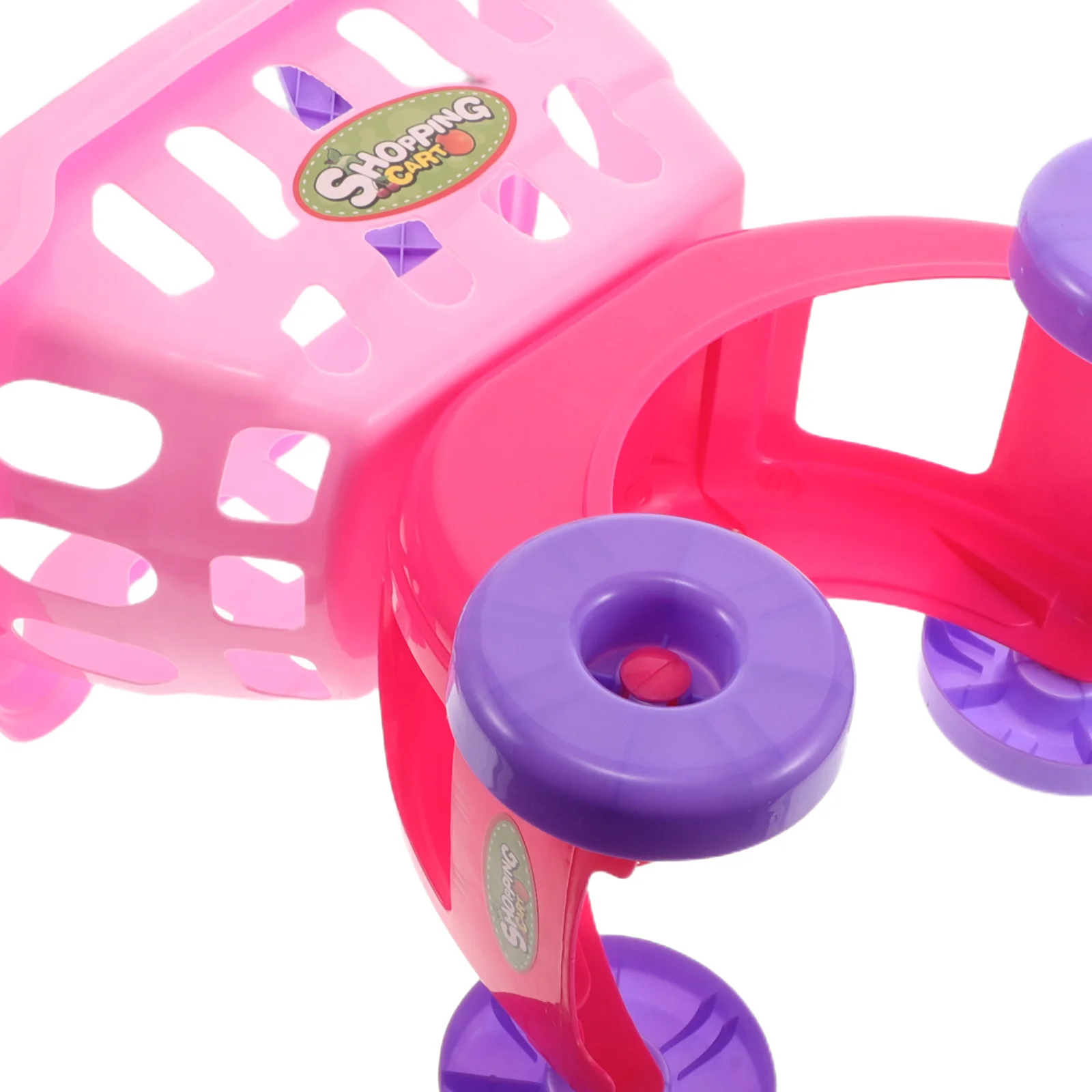 عربة يد صغيرة للأطفال، عربة سوبر ماركت واقعية، لعبة التظاهر، محاكاة متجر البقالة، مجموعة ألعاب سلة الأطفال #3