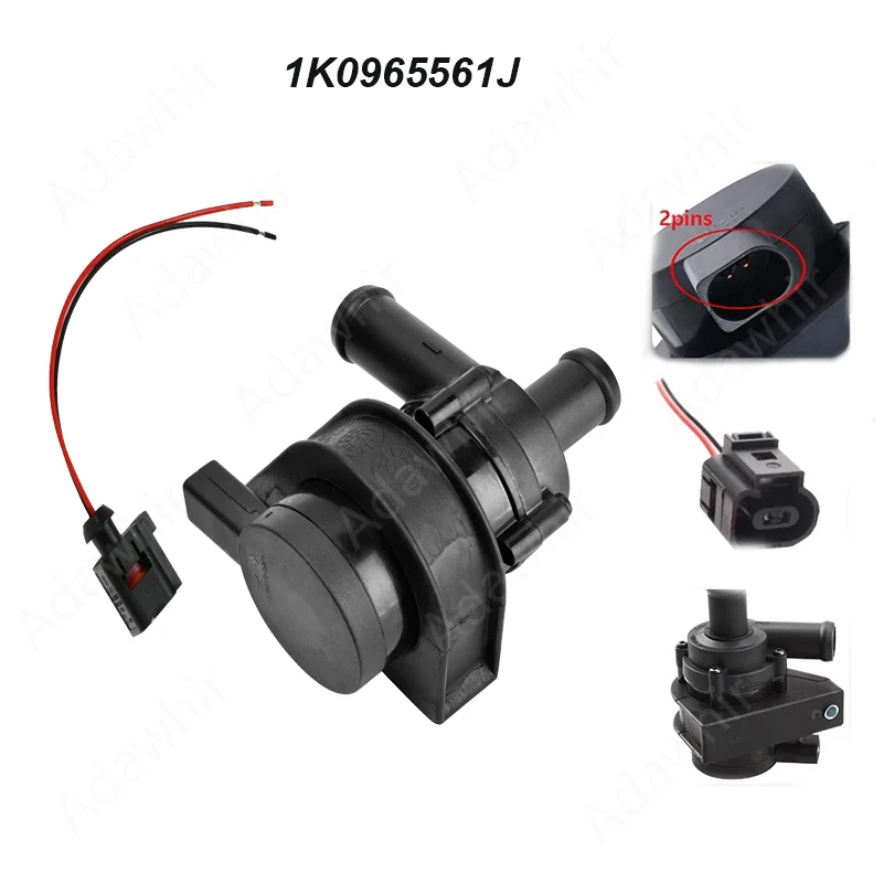 For 1pc 1K0965561J Au-di A3 Q3 TT Seat S-koda V-w Beetle CC EOS Golf Jetta Passat Tiguan Engine Cooling Electric Water Pump 12V