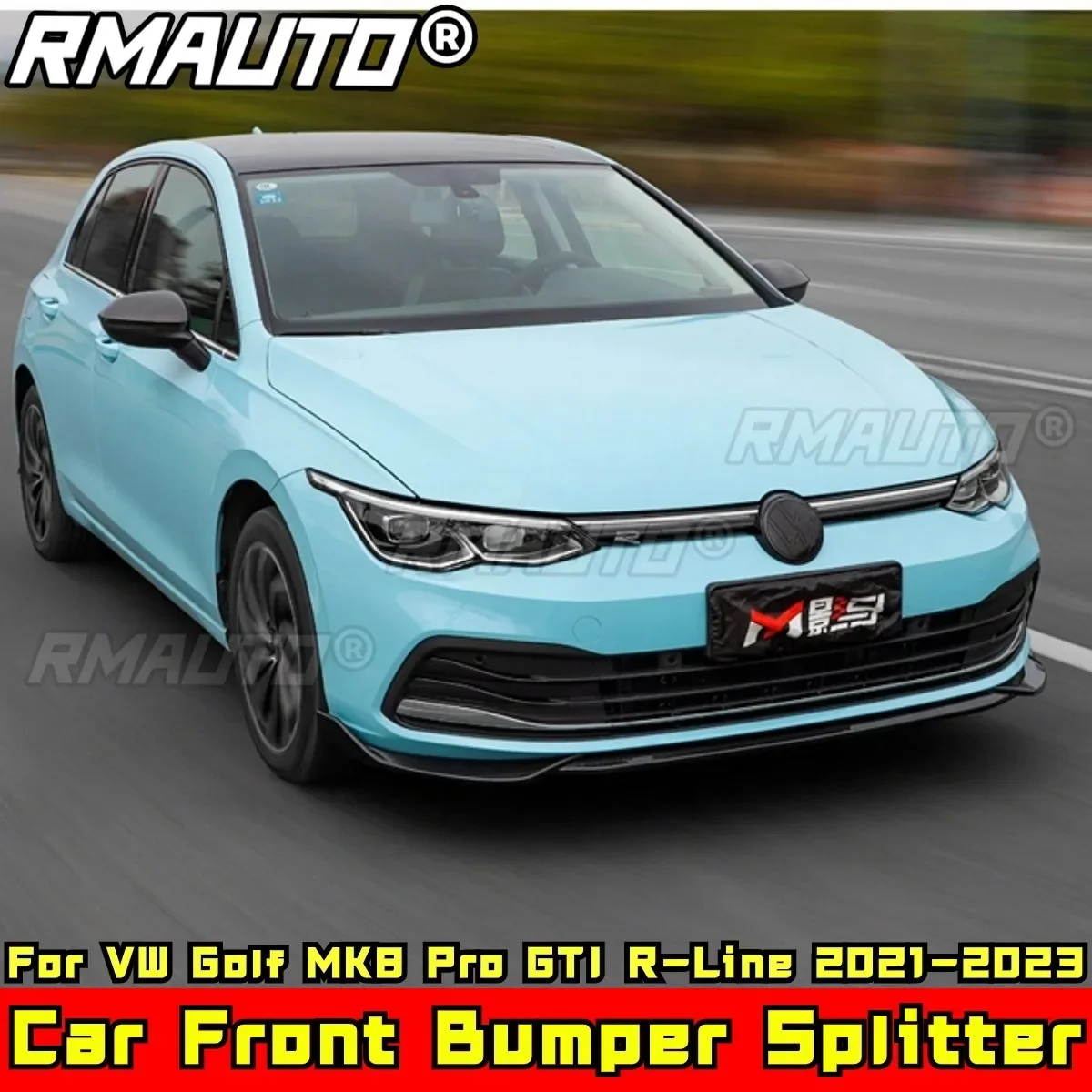 

Для Golf MK8 GTI Pro R-Line Body Kit передний бампер сплиттер глянцевый черный для VW Golf MK8 Pro Gti R-Line 2021-2023 Автомобильные аксессуары