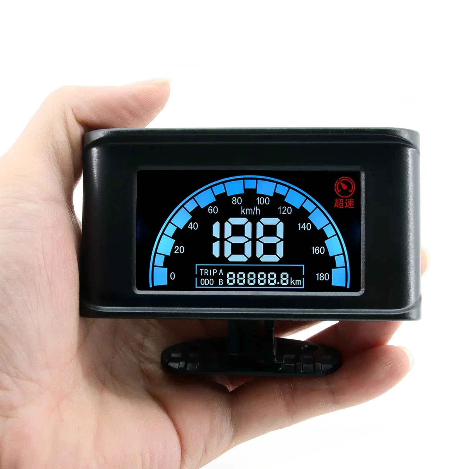 

12V/24V Car Indicator Small Meter 2 in 1 LCD Display Gauge Car Speedometer Trip ODO Km/h Gauge with Odometer