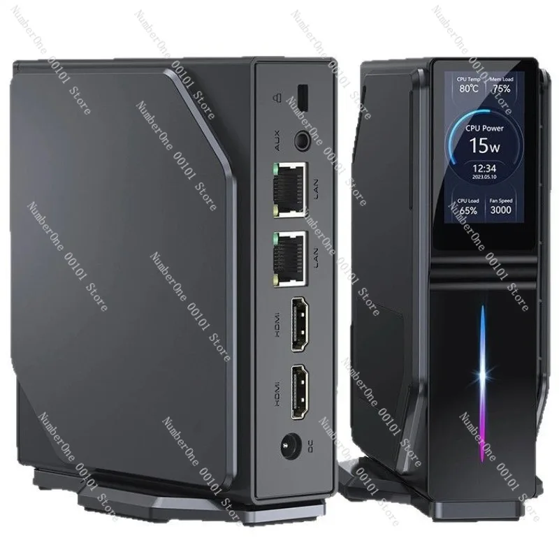 الجيل الثاني عشر N150 مضيف صغير Win11 ثنائي المنفذ DDR4 للمكتب والمنزل كمبيوتر صغير