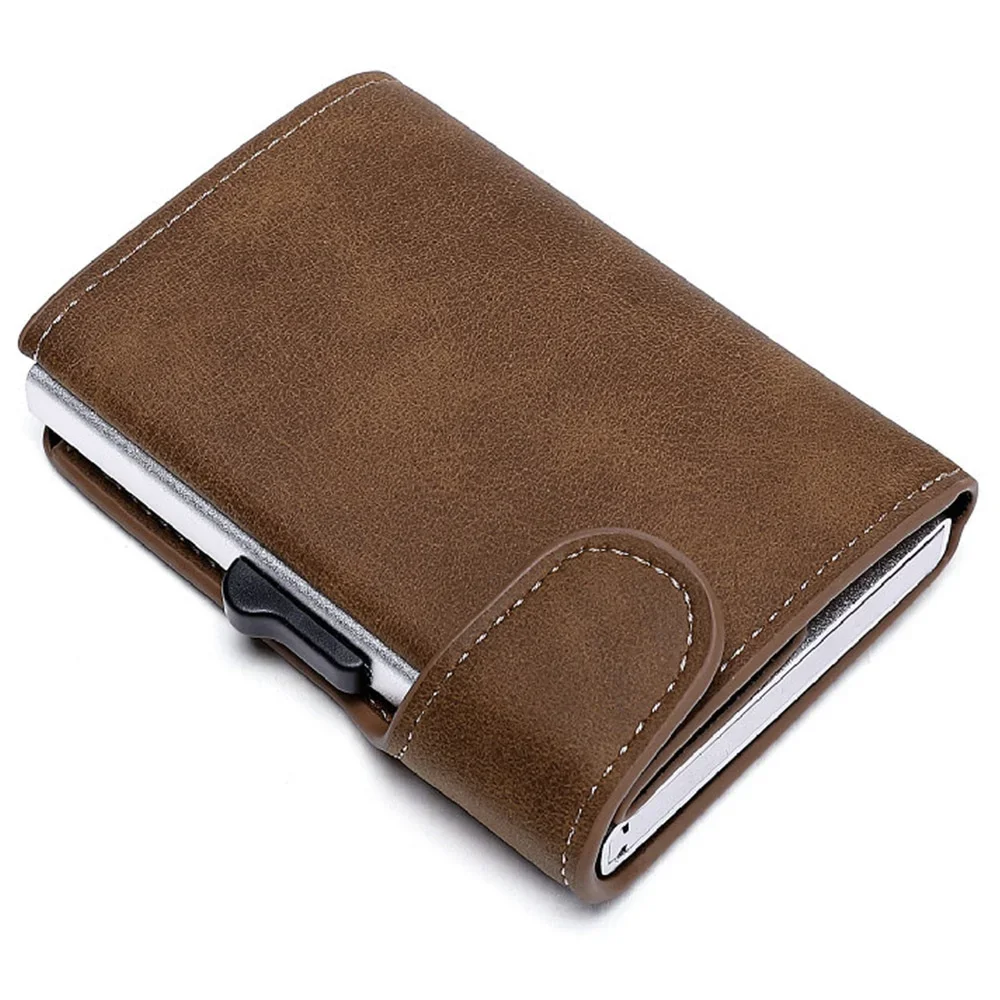 KISMIS PU Leather Credit Card Wallet Men Business Card Case Slim Minimalist Wallet Casual Women Card Holder Up